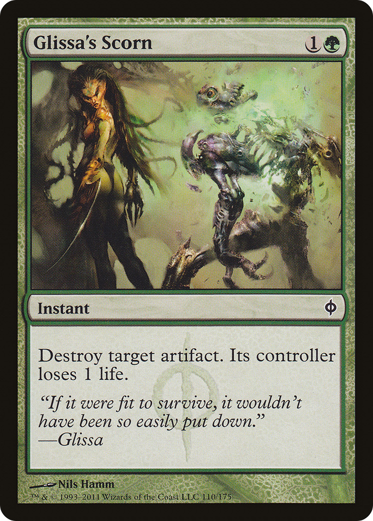 Glissa's Scorn [New Phyrexia]-1