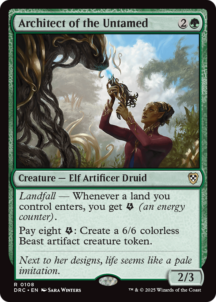 Architect of the Untamed [Aetherdrift Commander]-1