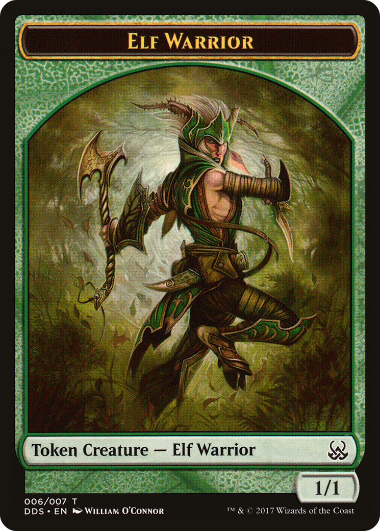 Elf Warrior Token [Duel Decks: Mind vs. Might Tokens]-1