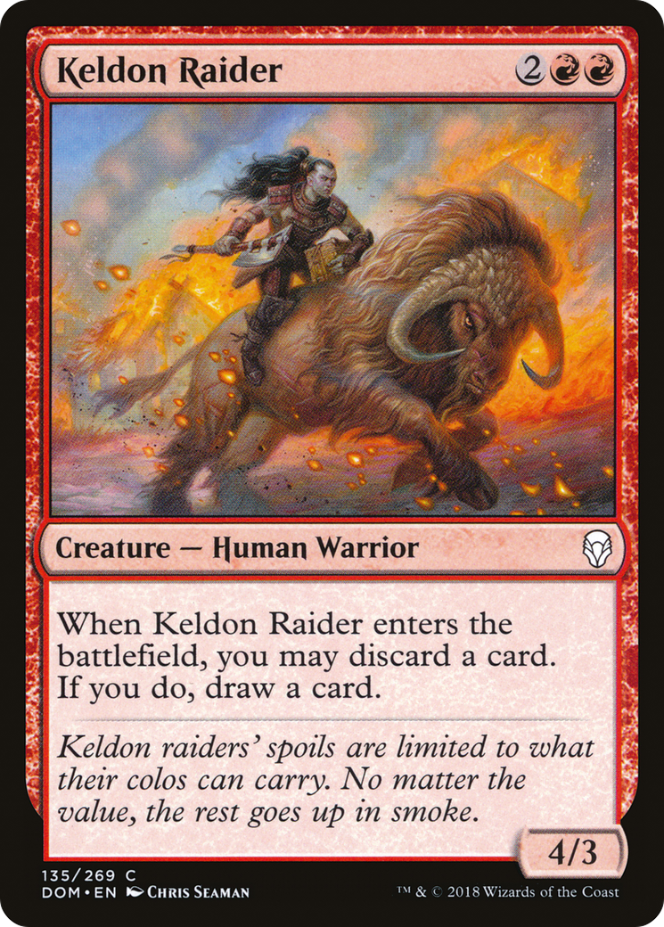Keldon Raider [Dominaria]-1