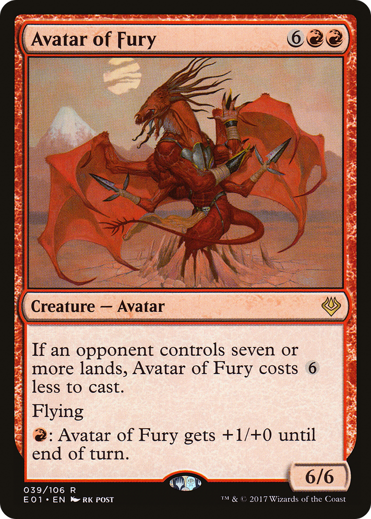 Avatar of Fury [Archenemy: Nicol Bolas]-1