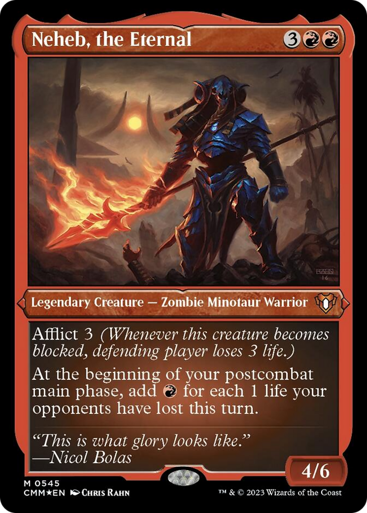 Neheb, the Eternal (Foil Etched) [Commander Masters]-1