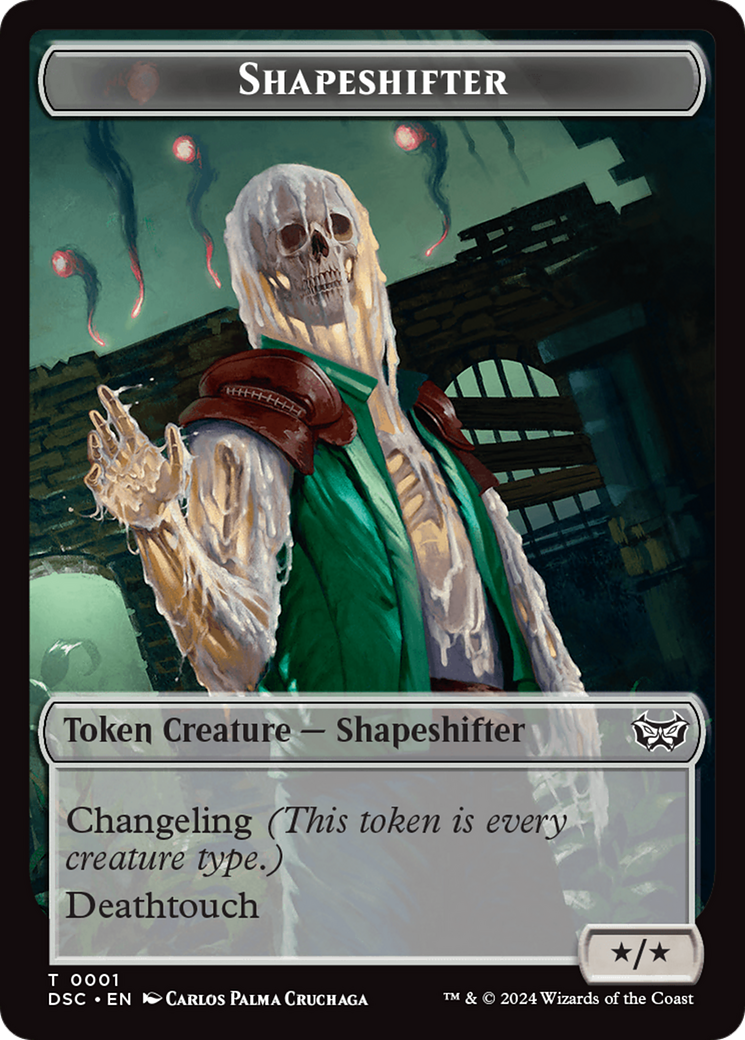 Insect (0011) // Shapeshifter Double-Sided Token [Duskmourn: House of Horror Commander Tokens]-2