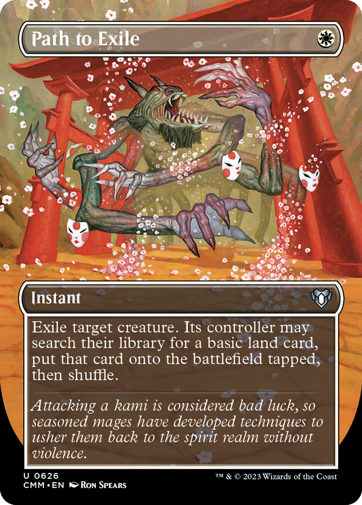 Path to Exile (Borderless Alternate Art) [Commander Masters]-1