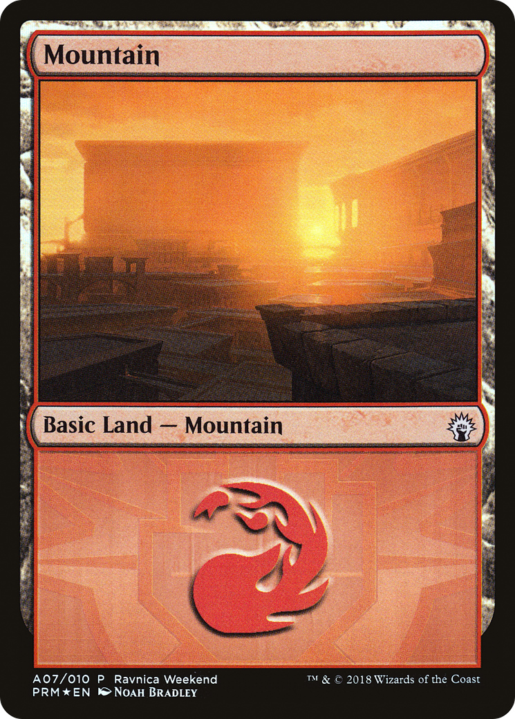 Mountain (A07) [Ravnica Allegiance Ravnica Weekend]-1