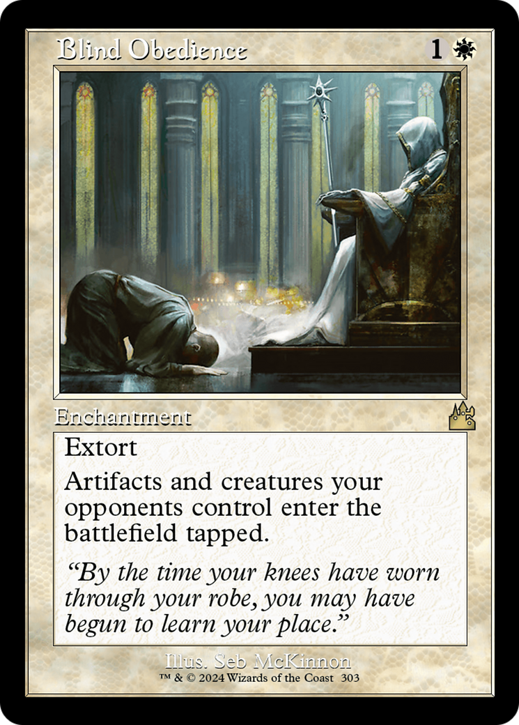 Blind Obedience (Retro Frame) [Ravnica Remastered]-1