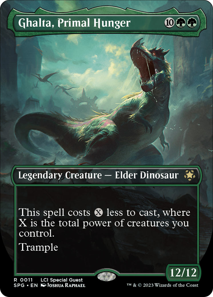 Ghalta, Primal Hunger (Borderless) [The Lost Caverns of Ixalan Special Guests]-1