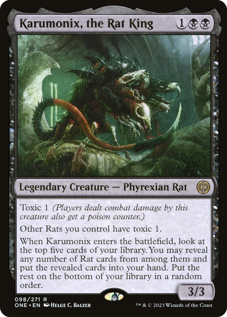 Karumonix, the Rat King [Phyrexia: All Will Be One]-1