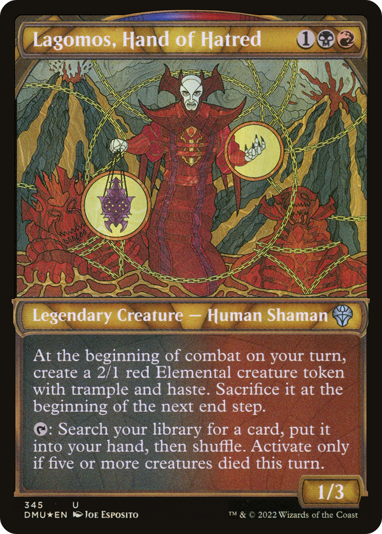 Lagomos, Hand of Hatred (Showcase Textured) [Dominaria United]-1