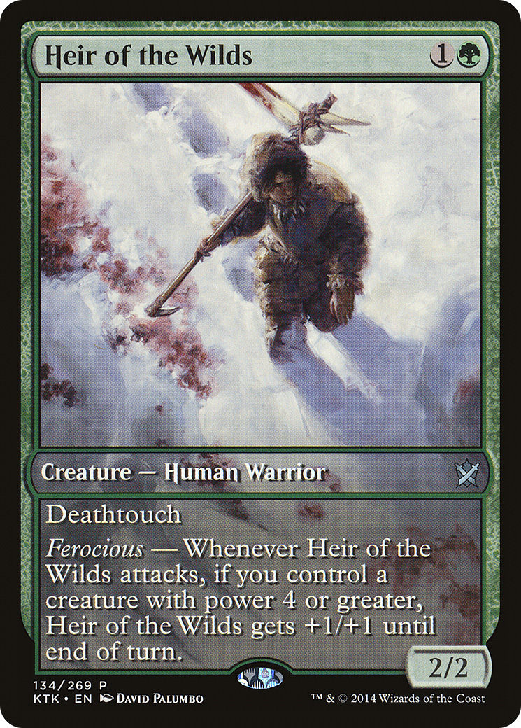 Heir of the Wilds (Game Day) (Extended Art) [Khans of Tarkir Promos]-1