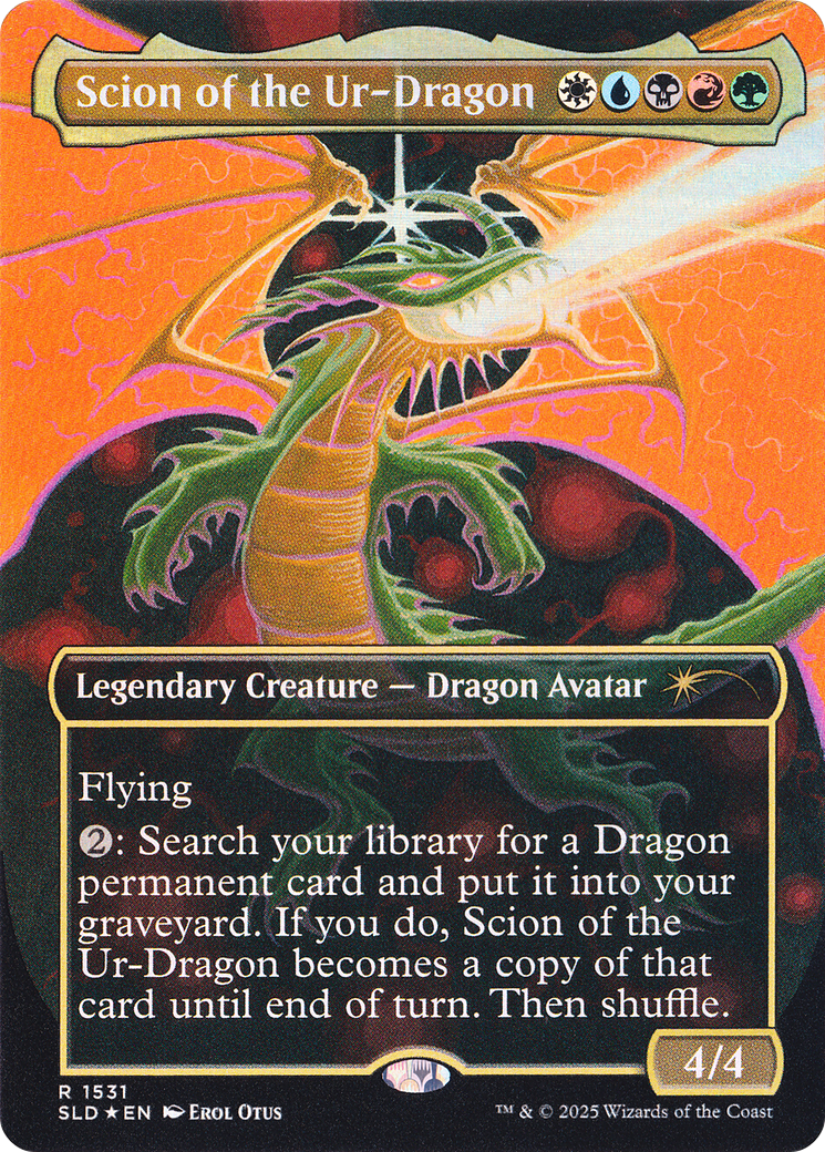 Scion of the Ur-Dragon (Rainbow Foil) [Secret Lair Drop Series]-1