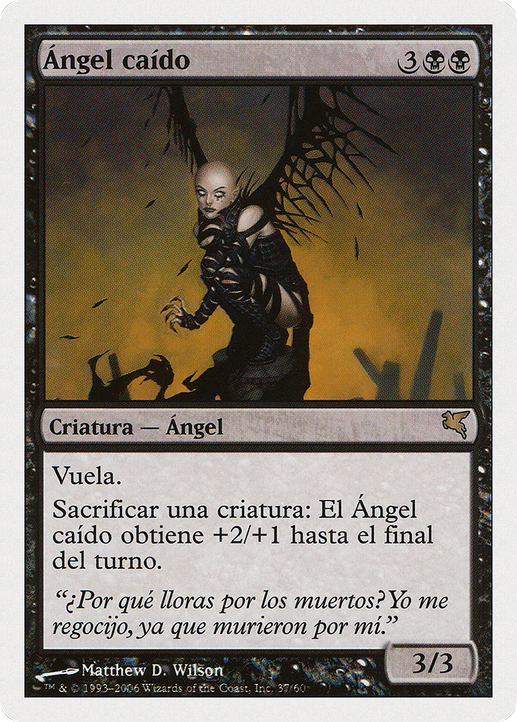 Fallen Angel (French) - "Ange déchue" (PSAL-F37) - Salvat 2005-1