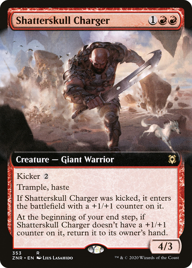 Shatterskull Charger (Extended Art) [Zendikar Rising]-1