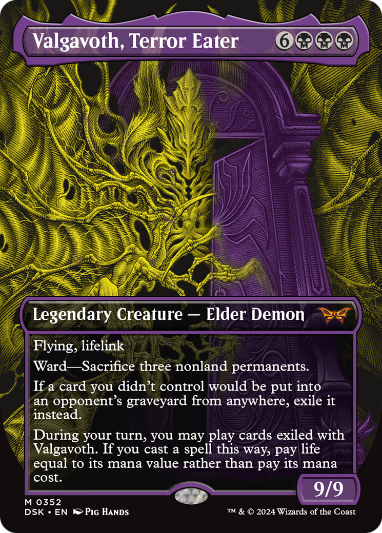 Valgavoth, Terror Eater (Showcase) [Duskmourn: House of Horror]-1