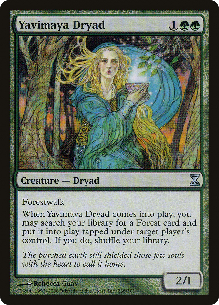 Yavimaya Dryad (TSP-235) - Time Spiral Foil-1