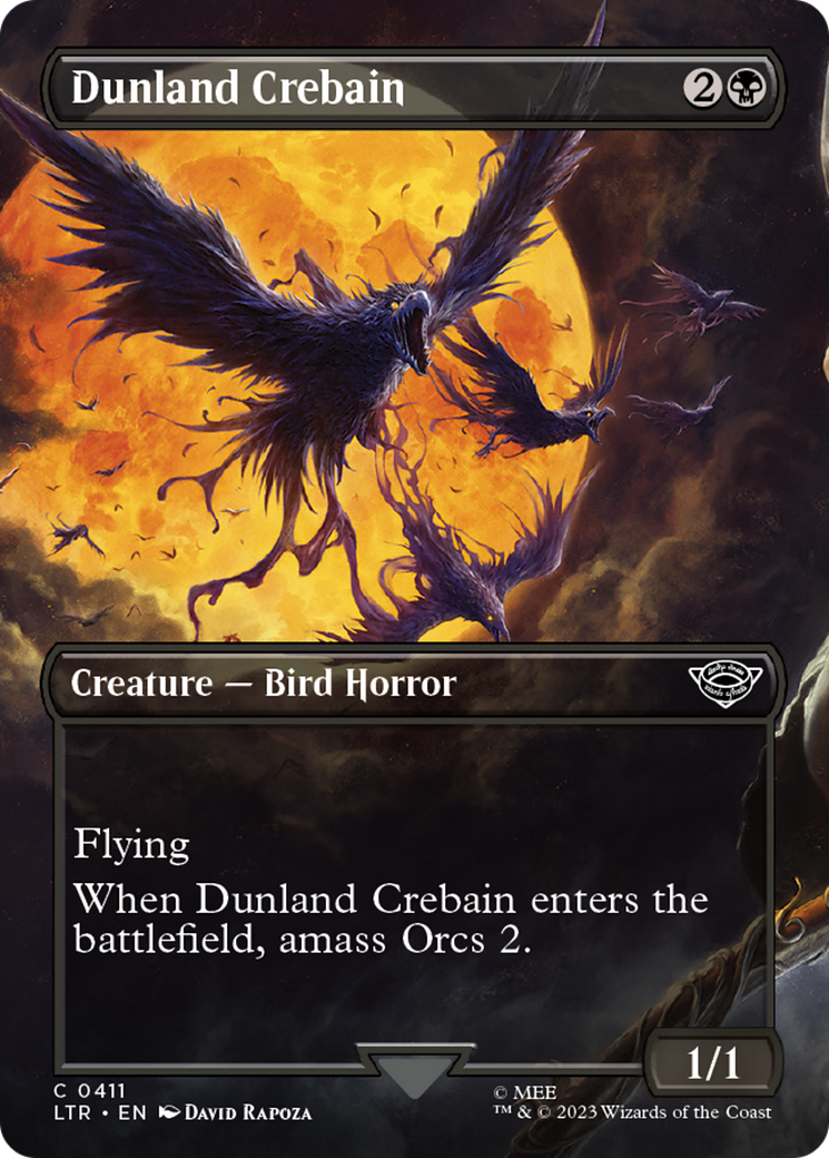 Dunland Crebain (Borderless Alternate Art) [The Lord of the Rings: Tales of Middle-Earth]-1
