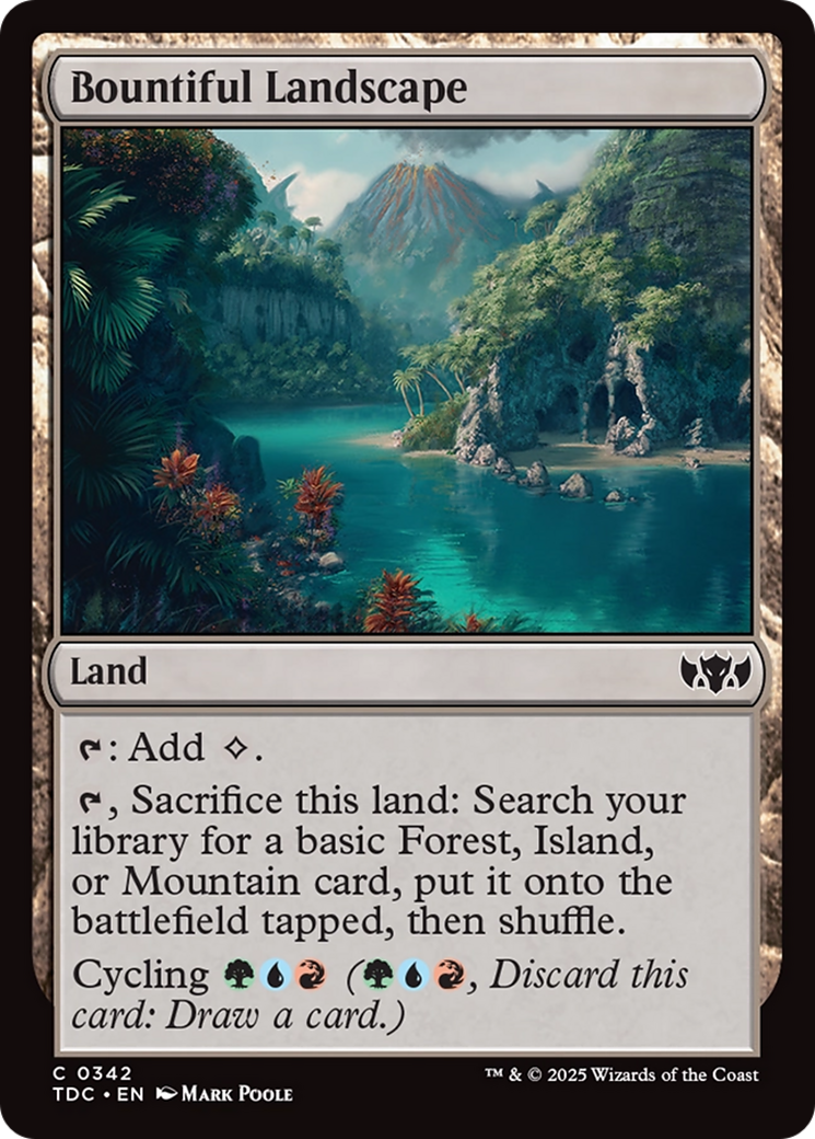 Bountiful Landscape [Tarkir: Dragonstorm Commander]-1