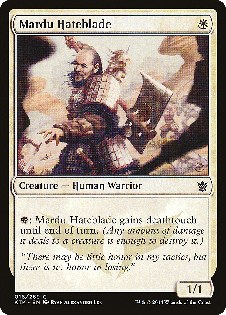 Mardu Hateblade [Khans of Tarkir]-1