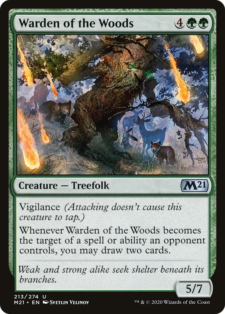 Warden of the Woods (M21-213) - Core Set 2021 Foil-1