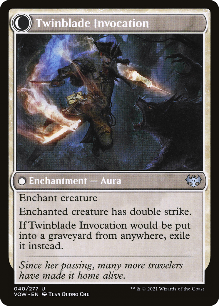 Twinblade Geist (VOW-040) - Innistrad: Crimson Vow: (Double Faced Transform)-2