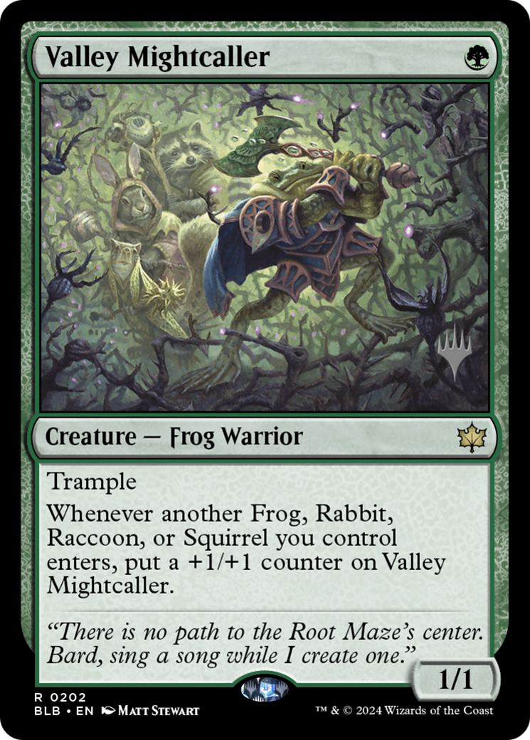 Valley Mightcaller (PPBLB-202) - Bloomburrow Promos Foil-1