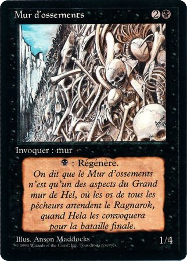 Wall of Bone (FBB-) - Foreign Black Border-1