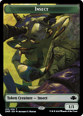 Insect // Sheep Double-Sided Token [Dominaria Remastered Tokens]-1