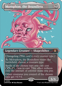 Morophon, the Boundless (Borderless Textured Foil Frame Break) [Commander Masters]-1
