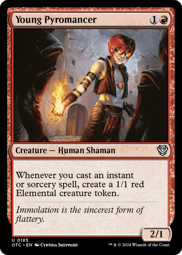 Young Pyromancer (OTC-185) - Outlaws of Thunder Junction Commander-1