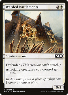 Warded Battlements (M21-044) - Core Set 2021 Foil-1