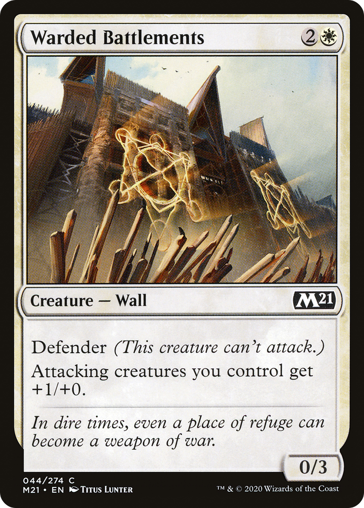 Warded Battlements (M21-044) - Core Set 2021 Foil-1