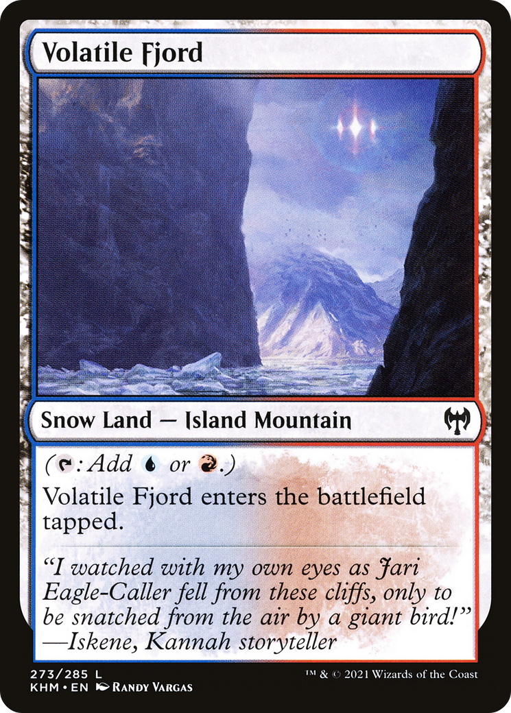 Volatile Fjord (KHM-273) - Kaldheim: (snow) Foil-1
