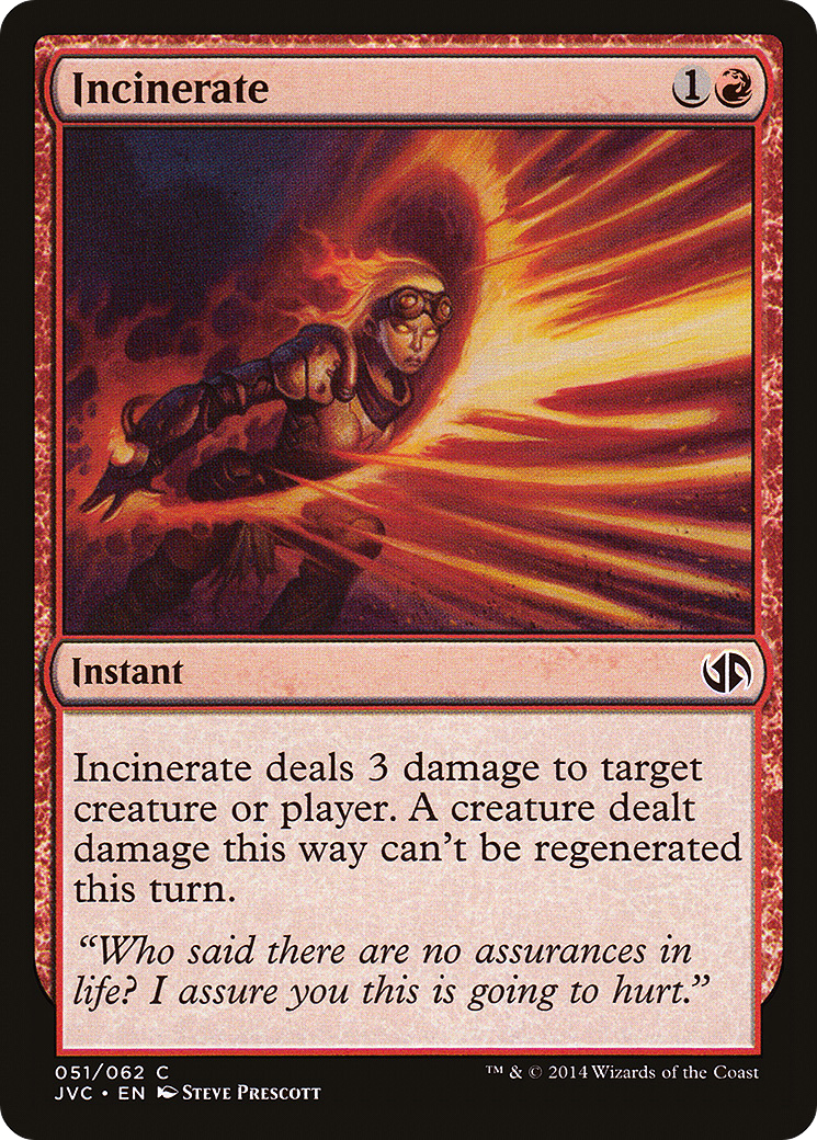 Incinerate [Duel Decks Anthology]-1