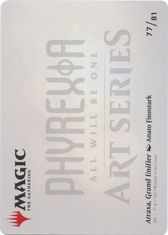 Atraxa, Grand Unifier // Atraxa, Grand Unifier (AONE-077) - Phyrexia: All Will Be One Art Series (Borderless) Foil-2
