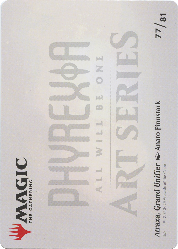 Atraxa, Grand Unifier // Atraxa, Grand Unifier (AONE-077) - Phyrexia: All Will Be One Art Series (Borderless) Foil-2