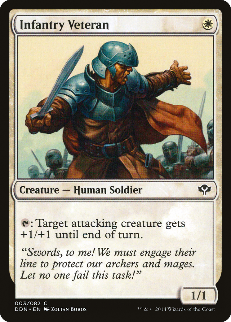 Infantry Veteran [Duel Decks: Speed vs. Cunning]-1