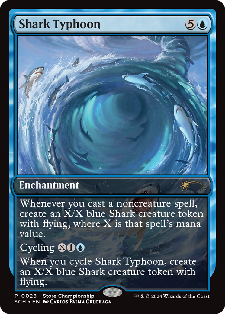 Shark Typhoon (Store Championship) [Bloomburrow Promos]-1