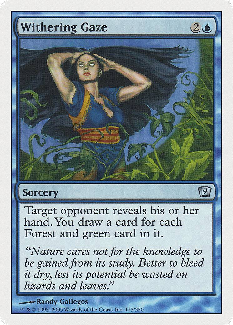 Withering Gaze (9ED-113) - 9th Edition Foil-1