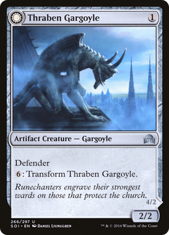 Thraben Gargoyle (SOI-266) - Shadows over Innistrad: (Double Faced Transform) Foil-3