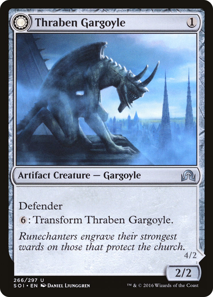 Thraben Gargoyle // Stonewing Antagonizer [Shadows over Innistrad]-3