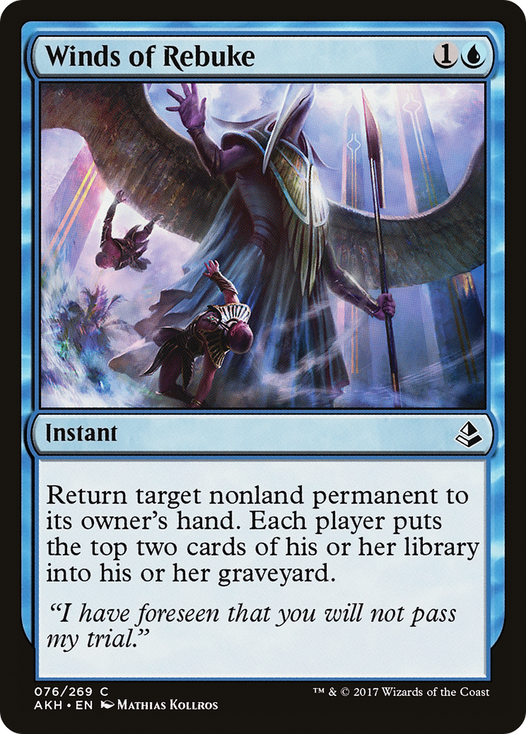 Winds of Rebuke (AKH-076) - Amonkhet Foil-1