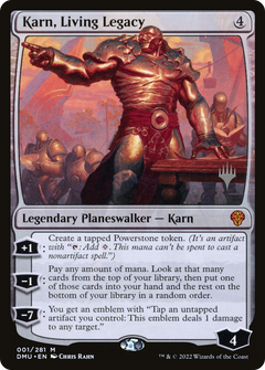 Karn, Living Legacy (Promo Pack) [Dominaria United Promos]-1
