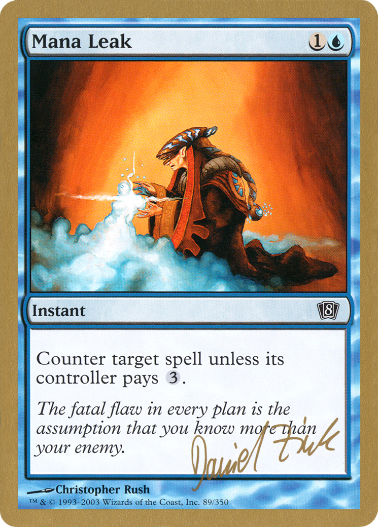 Mana Leak - 2003 Daniel Zink (8ED) (WCD-) - World Championship Decks 2003-1