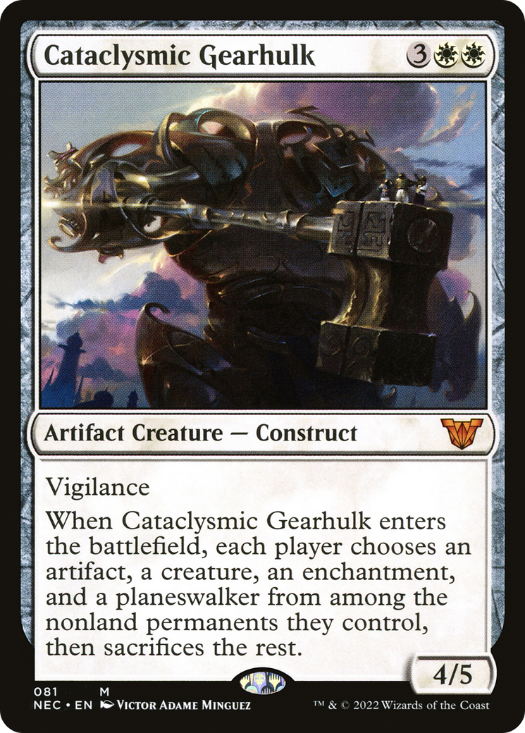 Cataclysmic Gearhulk [Kamigawa: Neon Dynasty Commander]-1