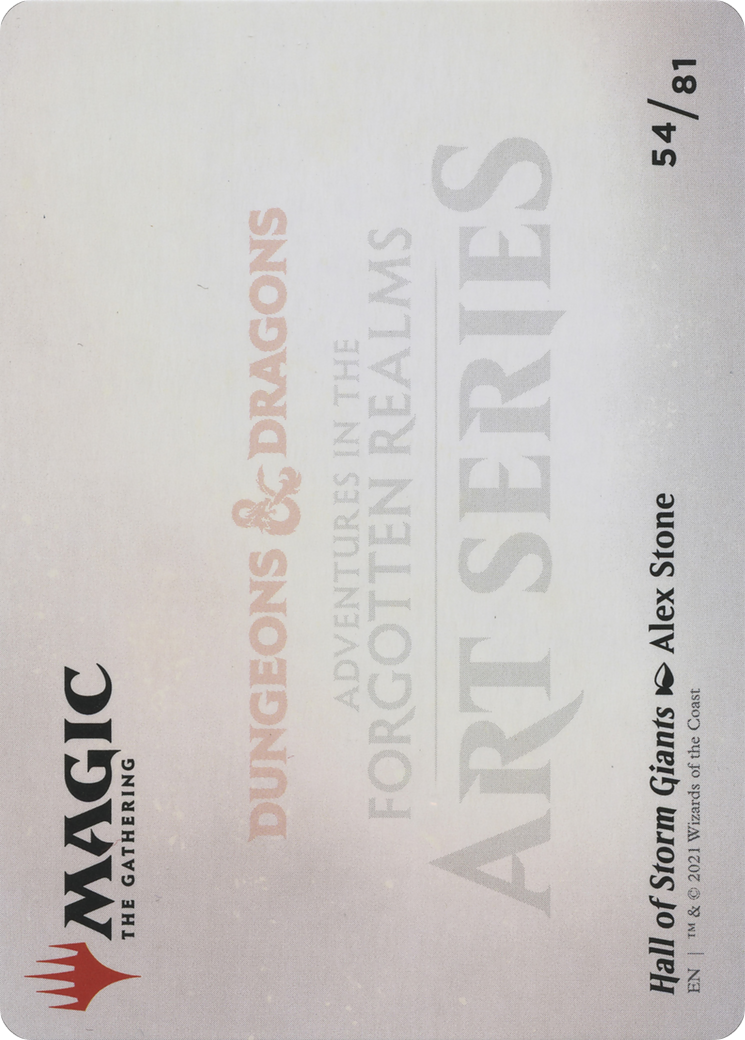 Hall of Storm Giants // Hall of Storm Giants (AAFR-054) - Adventures in the Forgotten Realms Art Series (Borderless)-2