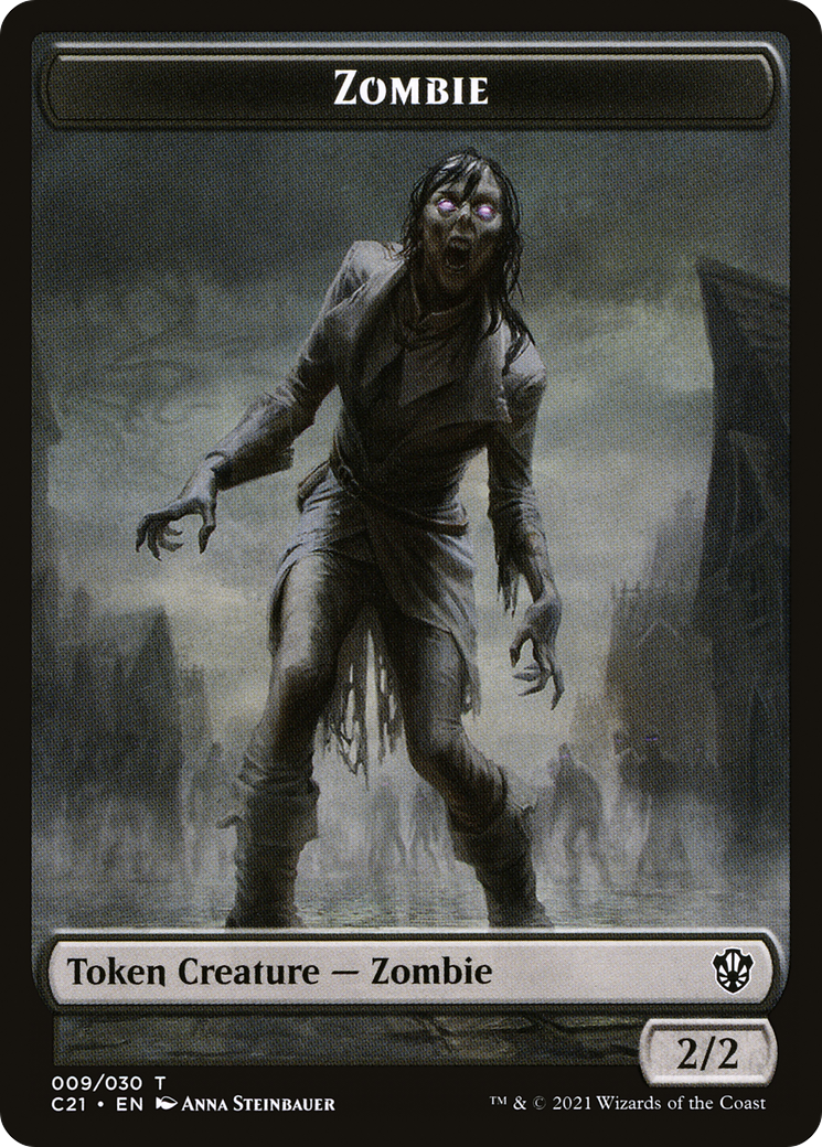 Zombie (TC21-009) - Commander 2021 Tokens-1