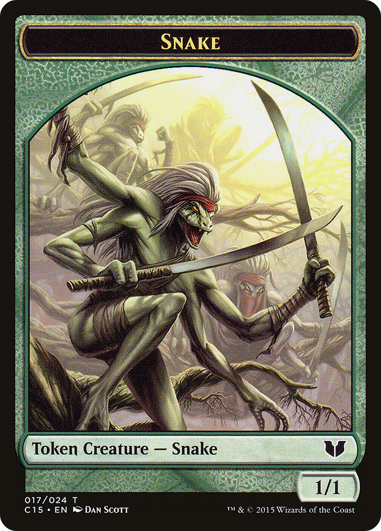 Snake Token (017/024) [Commander 2015 Tokens]-1