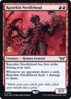 Razorkin Needlehead [Duskmourn: House of Horror Prerelease Promos]-1
