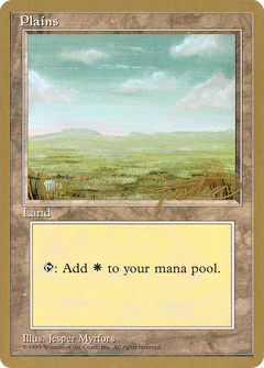 Plains (A) - 1996 Mark Justice (4ED) (WCD-) - Pro Tour Collector Set-1