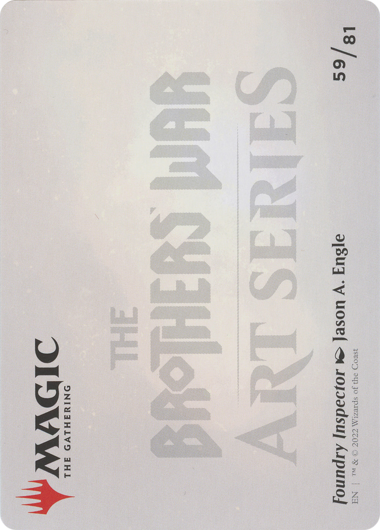 Foundry Inspector // Foundry Inspector (ABRO-059) - The Brothers' War Art Series (Borderless)-2